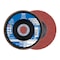 Pferd 5" x 7/8" A.H. POLIFAN Flap Disc - A-COOL SG INOX+ALU, Aluminum oxide, 80 Grit, Flat 62367 - alternate 1